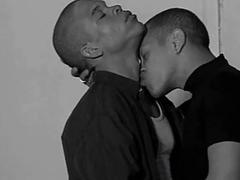 Deep penetration in the tight ass for a black gay lover