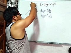 Teacher teaches, cute student, school