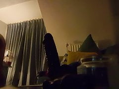 Black real feel dildo 4 hot white pink I need BCs to fill