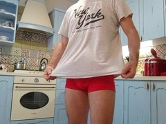 Legs up, cum in panties, big ass