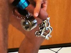 Part 2 Heavy weight on my PA Piercing and bound balls