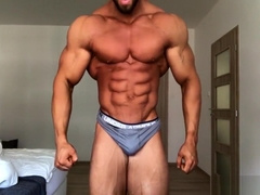muscle hunk with a beard