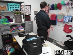 Uniform hunk pounds young man hardcore bareback after BJ