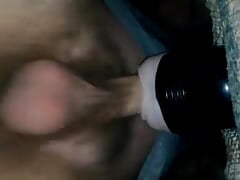 Asian boy big Dick fucking with sex toy milky pov homemade masturbation