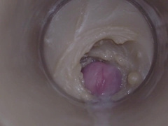Camera in Labia, Cervix POINT OF VIEW, "Internal cumshot" ASMR 4k