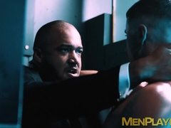 Sweaty and rough anal fucking by muscular Skyy Knox and Jason Vario