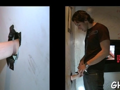 Thirsty homosexual guy attacks manstick