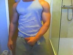 Big Muscle big cock, jerk off