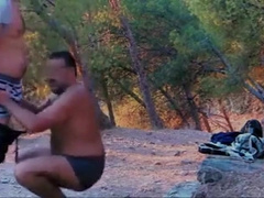 Bareback Orgy Outdoors