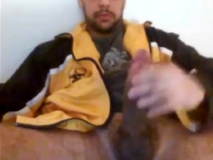 Mind-Blowing Str8 Danish Monstercock shoots a load on a paper towel 27