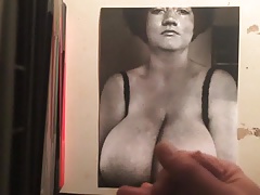 Vintage big boobs MILF cum tribute