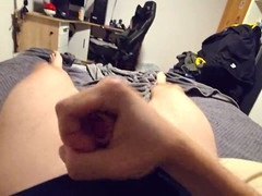 Amateur straight, big dick cumming, cumming and moaning