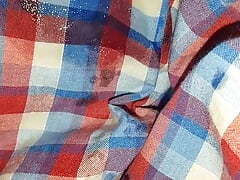 Lick my cum from my shirt