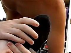 Twinks give each other blowjobs and play with their feet