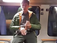 Wanking and Cumming on a Metro Train