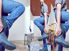 Gay fetish, boot, hairy gay