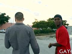 Watch this interracial hook-up between two mixed-race guys with great sex