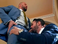 Bruno Max and Dani Robles fucking raw on the sofa