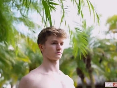 Showered With Waterfall Water And A Steaming Strangers’ Jism - Eddie Patrick & Gage Palmer