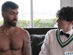 Adam Ramzi In Load His Cum To Virgin Cristiano Mouth