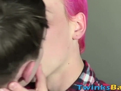 Young gay Chris Summers bareback fucked after mutual blowjob