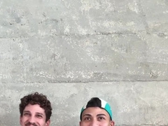 YOUNG STUD LOST IN THE GAME AND HAD TO SIT ON A 25CM AMPLE BONER