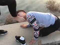 Chinese Twink Slave Fetish And Blowjob In Public