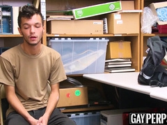 Young shoplifter sucks officers big cock before raw fucking