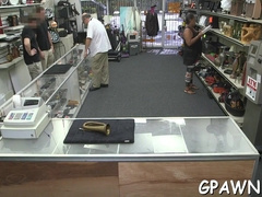 Molten faggot lovemaking in the store