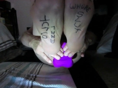 DEEP INSIDE ME WITH MY HUGE PURPLE DILDO 6