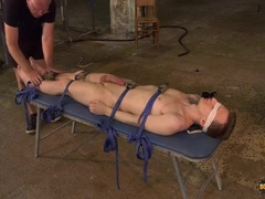 BOYNAPPED - Restrained Reece Bentley tormented by daddy Sebastian Kane