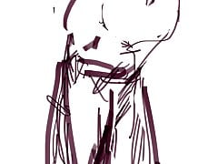 Orgasm sound & drawing