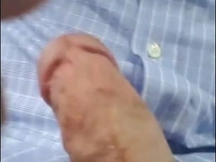 Jerking off on the bus....Big Cum Shot 6
