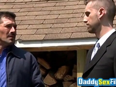 DADDY SEX FILES - Daddies David Anthony and Troy Daniels anal breed outdoor