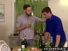 Connor Maguire stuffing Wolf Hudson with his big dick in bed