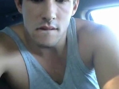 Giant-pink cigar jock jacks in his camper