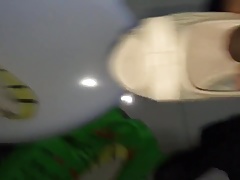 cums on workmate's peep toes  highheels part 1