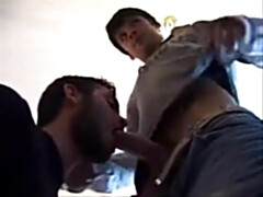 Turkish super-molten fellows deep-mouth and deep pound wooly butt