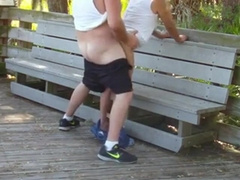 Mature Bum chum Duo Has Multiracial Without a condom Fucky-fucky Outdoors