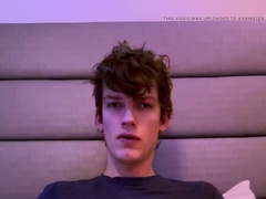 Thick youngster hard-on caked in jizz