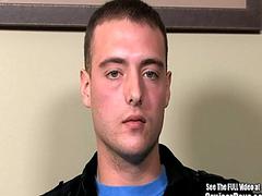 Ex-military guy works over his boner for the camera