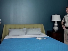 Hung policeman sticks his dick in crooks tight asshole raw