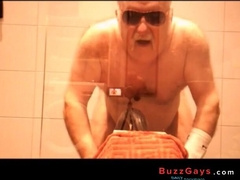 Bearded Man's Solo Play with Sex Toy