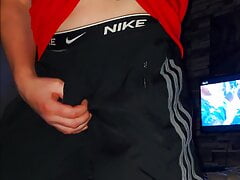 Adidas Trackie & Nike Briefs Playing With Myself