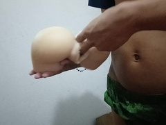 Breeding my faux cootchie plaything with my frigs. Adoring faux bootie