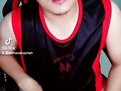 Thai shaved cock cum show tiktok