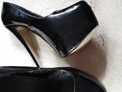 Mrs patent slutty heels leather skirt 2