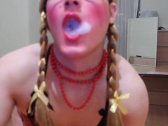 smoking for you on my slutty clothes 11