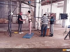 Dominant Ashton Bradley torments bound Alex Knights balls