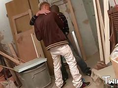 Horny boyfriends can't keep lips, hands or dicks off each other